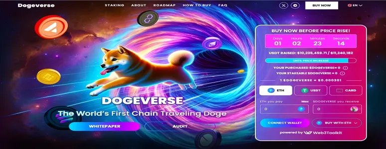 Solana’s Greatest Multichain Meme Coin Dogeverse Bags $13 Million In Ongoing Presale